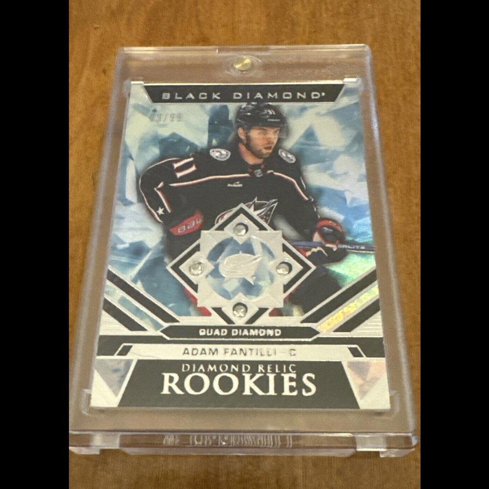 2023-24 UD Black Diamond Quad Diamond Rookies #BDR-AF Adam Fantilli /99